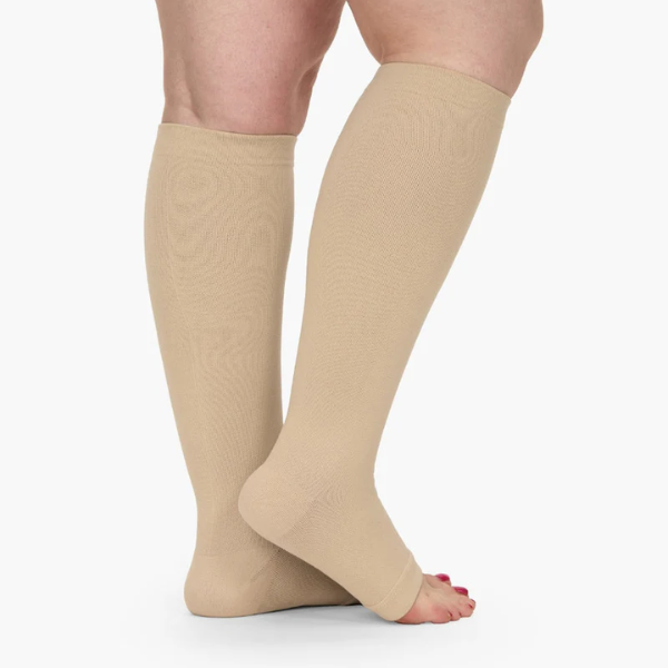 New! Everstride® Wide Fit Compression Socks For Pain Relief (Toeless)