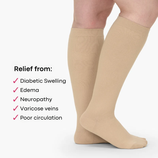 Everstride® Wide Fit Compression Socks For Pain Relief