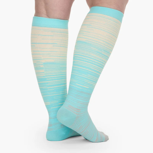 Everstride® Wide Fit Compression Socks For Pain Relief (Stripes)